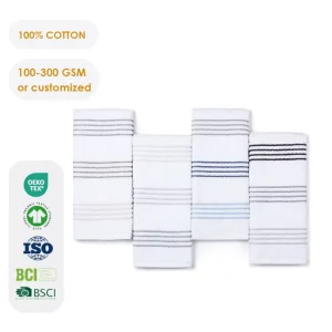 Custom Kitchen Dish Clothes 100% Cotton Terry Towels 50x70cm 450 GSM OEKO TEX Certified Eco Friendly Super Absorbent ODM OEM