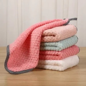 Custom Kitchen Professional Cleaning Cloths Microfiber Washable Lazy Kitchen Nonstick Wiping Rags Kitchen Cleaning Products