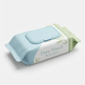 Custom Label Pure Protection Eco-Friendly Soft Lemon Scented Flushable Antibacterial Spunlace Material Individually Wipes