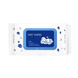 Custom Label Pure Protection Soft Spunlace Material Wet Wipes for Babies 80pcs Packed Unscented Scented Options Cleansing Wipes
