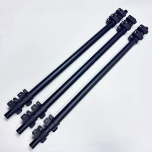 Custom Length Anodized Black Extendable to Both Sides Aluminum Telescopic Pole for Cleaning Tool