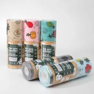 Custom Logo Cleaning Cloths Roll Kitchen Dish Cleaning Cloth Microfiber Cloth For Cleaning Home Pot Wash Dishrag Housework Towel