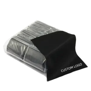 Custom Logo Eco Friendly Disposable Microfiber Cloth Screen Camera Lens Watch Glasses Cleaning Wiping Cloth Opp Bag Packing