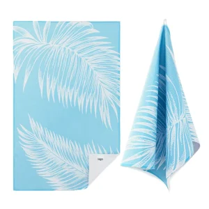 Custom Logo Eco Friendly Kitchen Cleaning Dish Tea Towel Set Absorbent Quick Dry Printed Towel