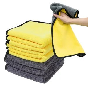 Custom Logo Eco Friendly Microfiber Kitchen Towels Square Shape Reusable Super Absorbent Quick Dry