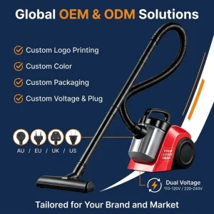 Custom Logo Horizontal Vacuum Cleaner Premium Commercial Silent Office Heavy Duty 1200W High Suction CE CB