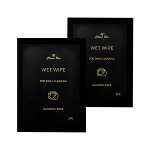 Custom Logo Individual Hand Cleansing Tissues Eco Friendly Non Woven Wet Wipes Refresh for Restaurant Hotel Travel Single Pack