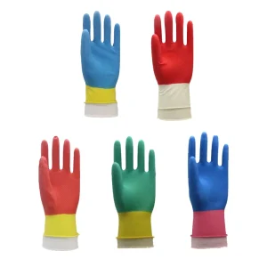 Custom Logo Industrial Safety Gloves Household Cleaning Latex Coated Waterproof Safety Gloves