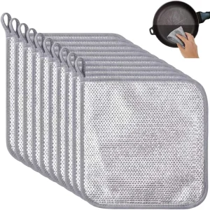 Custom Logo Kitchen Dishcloth Multipurpose Non-Scratch Kitchen Dish Towel Wet and Dry Dishwashing Rags for Dishes