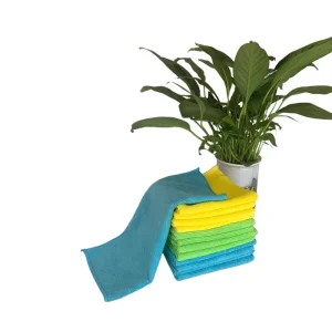 Custom Logo Microfiber Cloth for Dish Usage Highly Absorbent Car Towel for Automotive and Home Cleaning
