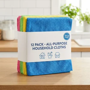 Custom Logo Microfiber Dish Washing Cloths Bulk Kitchen Cleaning Towel 30x30cm Super Soft Household Table Rag Manufacturer
