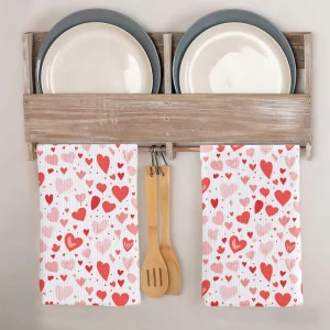 Custom Logo Microfiber Personalized Printed Absorbent Hanging Wipe Cloth Hand Towels for Kitchen Gift