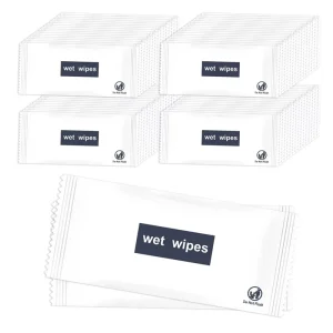 Custom Logo Packaging Individually Packaged Disposable Non scented Paper Cleaning Hand Sanitizing Wipes