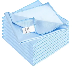 Custom Logo Quick-Dry Cleaning Polishing Towel Microfiber Cloth for Kitchen and Car Glass Window Cleaning
