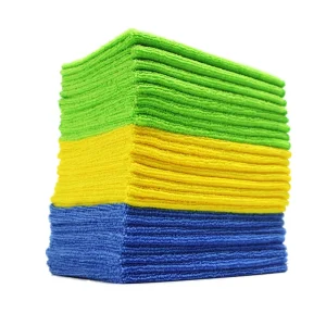 Custom Logo Solid Color Quick Dry Super Soft Absorbent Lightweight Microfiber Kitchen Cleaning Wash Dish Towels