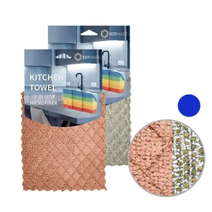 Custom Logo Super Absorption Microfibre Dish Towels Kitchen Cleaning Towel