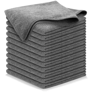 Custom Luxury Square 30x30cm Reusable Microfiber Eco Friendly Strong Absorbent Kitchen Cleaning Towels