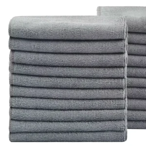 Custom Microfiber Cleaning Cloths Warp Knitted 400gsm Washable Super Absorbent Lint Free Dry Towels Car Kitchen Detailing Towel