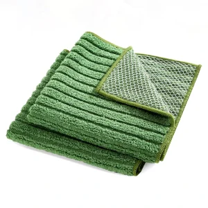 Custom Microfiber Scrubbing Cloth Microfiber Kitchen Cleaning Cloth Towel for Household Dish Rags