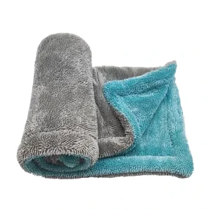 Custom Modern Square Microfiber Double Sided 50x70cm Cloth Twist Knot for Car Kitchen Outdoor & Garden Cleaning