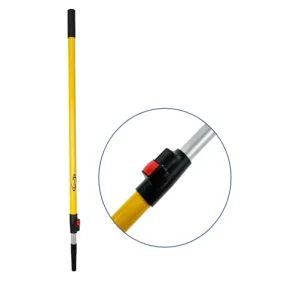 Custom OEM ODM Industrial DIY Grade 3m Aluminum Adjustable Rod with Fiber Glass Tube Telescopic Pole for Window Cleaning