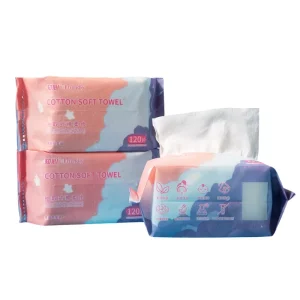 Custom Organic Spunlace Nonwoven Wet & Dry Wipes Tissue Disposable Cloth Towel Aesthetic Face Towel Facial Tissues