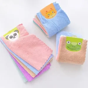 Custom Package Woven Microfiber Kitchen Tea Towel Absorbent 30x30cm Reusable