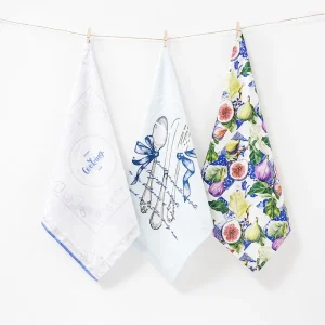 Custom Printed 100% Cotton Kitchen Dish Towels Quick-Dry Absorbent Tea Towel for Restaurant & Home Cleaning
