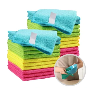 Custom Printed Square Microfiber Kitchen Dish Cloth Multi-Purpose Eco-Friendly Soft Cleaning Towel for Vehicle