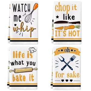 Custom Printing Soft Fabric Kitchen Towel Quick Dry Lint Free Ultra Absorbent Washable Super Absorbent Microfiber Tea Towel