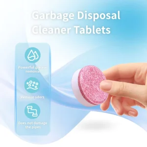 Custom Private Label Garbage Disposal Cleaner Deodorizer Foaming Tablets for Waste Disposer Pipeline Drain Cleaner Freshener