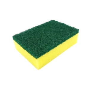 Custom Rectangle Scourer Sponge Bulk Household Kitchen Cleaning Pads Made Polyester PU Sponge Rectangle