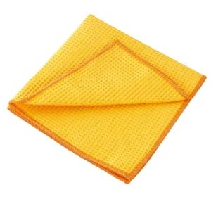 Custom Reusable Absorbent Microfiber Waffle Towel Microfiber Cleaning Cloths Waffle Car Tea Kitchen Glass Towel Window Cloth
