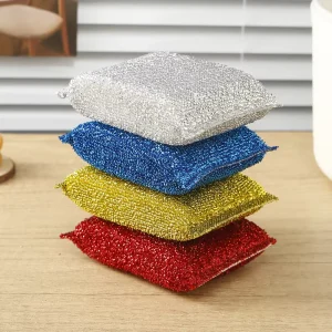 Custom Reusable Scouring Pads Wipe Sponge Kitchen Dishes Pots Scrub Cleaning Sponges