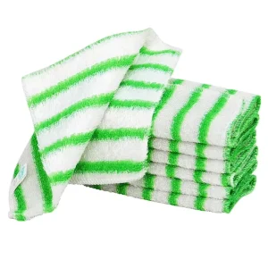 Custom Reusable Square Bamboo Microfiber Kitchen Dishcloths Highly Absorbent and Washable