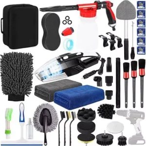 Custom Service Car Detailing Brush Car Wash Pad Soft Bristle Scratch Free Auto Interior Crevice Cleaning Tool Set