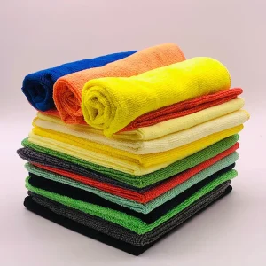 Custom Size Color Quick Drying Breathable Weft Woven Towels Microfiber Cleaning Kitchen Towels