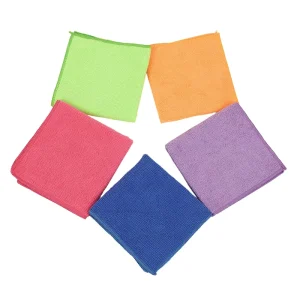 Custom Square Microfiber Dish Wash Towel Reusable Eco-Friendly Lightweight 30x30cm for Kitchen Cleaning