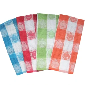 Custom Super Soft High Quality Microfiber Fabric Cleaning Dish Cloth Kitchen Towels and Tea Towel
