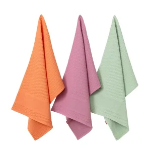 Custom Tea Towels 100% Cotton Waffle Kitchen Hand Towel Dish Towels