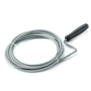Custom Unblock Hand Strong Steel Flexible Spring Spiral Unclog Drain Snake Pipe Clog Drain Cleaner Auger