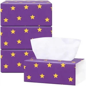 Custom Virgin Wood Pulp Facial Tissue Dust free Eco friendly 15gx3ply 130*180mm