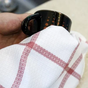 Custom Waffle Absorbent Cleaning Towel for Kitchen Eco Kitchen Cleaning Dish Cloth Embroidered Tea Towel