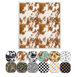 Custom Wood Pulp Cotton Dish Cloth Western Style Reusable Kitchen Dish Rags Cleaning Towels for Counters Dishes Home