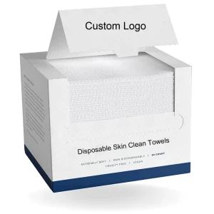 Custom XL Disposable Facial Wipes Quick-Dry Extra Thick Soft Face Cleansing Towelettes for Makeup Removal Drying Clean Skin