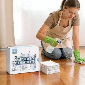 Custom Zero Waste Dissolvable Cleaning Strips for Home Kitchen Bathroom Eco Friendly Multi surface All Purpose Cleaner Sheets