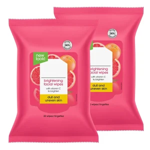 Custom logo 30 Count Feminine Face Cleansing Makeup Remover Wipes Brightening Facial Wipes with Vitamin C to Brighten