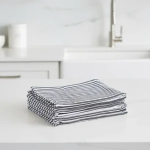 Custom-made Yarn-Dyed Plain Weave 100% Cotton Kitchen Tea Towels Quick-Dry Soft Water Absorbent Plaid Pattern Eco-Friendly