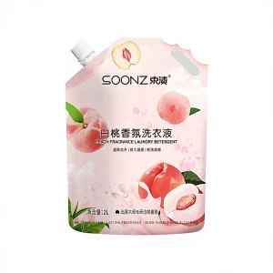 Customizable 1kg 2kg 3kg 5kg White Peach Scented Liquid Laundry Detergent Deep Cleaning Private Label OEM ODM Contract