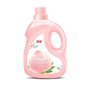 Customizable 1kg 3kg 5kg White Peach Scented Liquid Laundry Detergent Long Lasting Fragrance Bottle Private Label OEM ODM